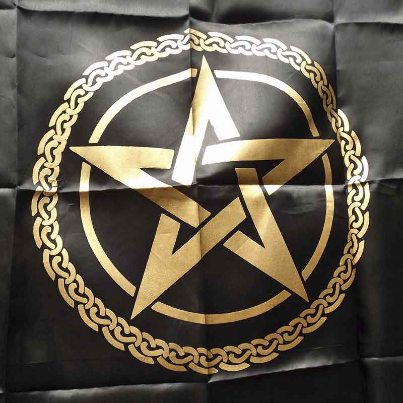 Pentagram Altar Cloth (Black)